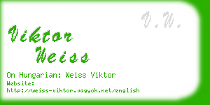 viktor weiss business card